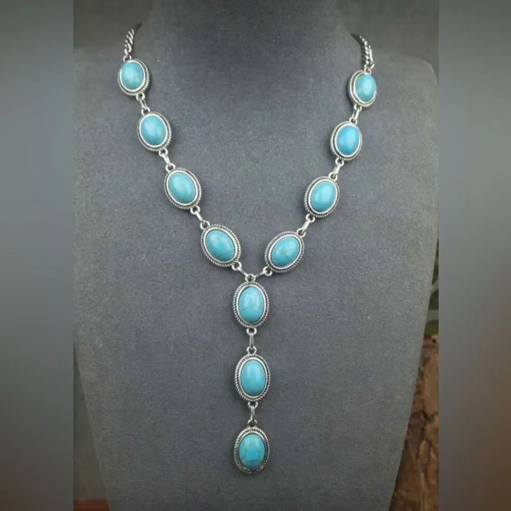 Boho Turquoise Necklace N1695